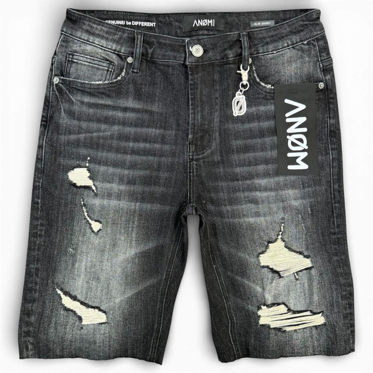 Anom 'Rigid' Denim Shorts Vintage Black Wash