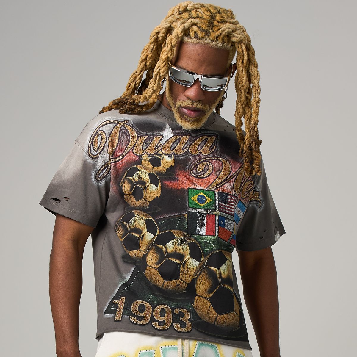 Duaa WC 1993 World Wide Tee Grey