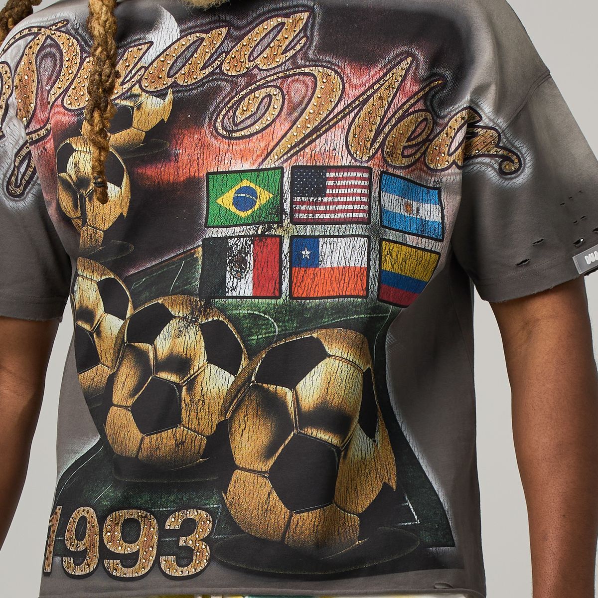 Duaa WC 1993 World Wide Tee Grey