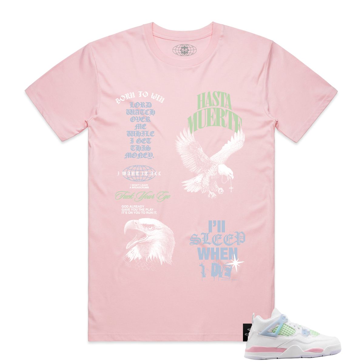 Hasta Muerte AJ4VD HM Faithful Tee Pink