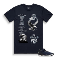 Hasta Muerte Laj3 HM Faithful Tee Navy
