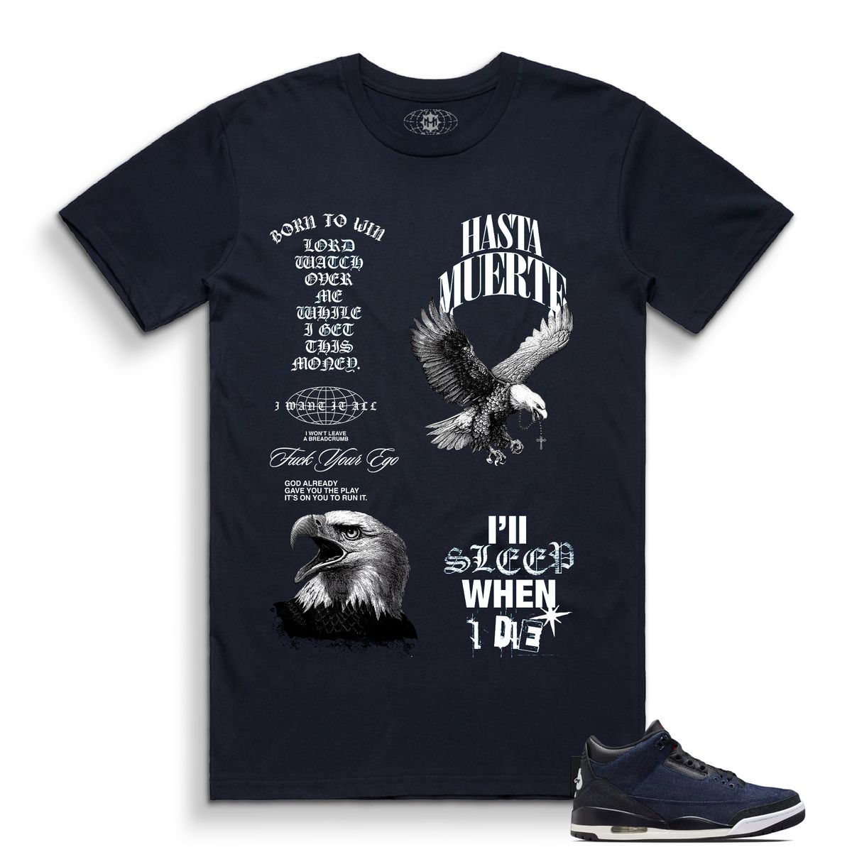 Hasta Muerte Laj3 HM Faithful Tee Navy