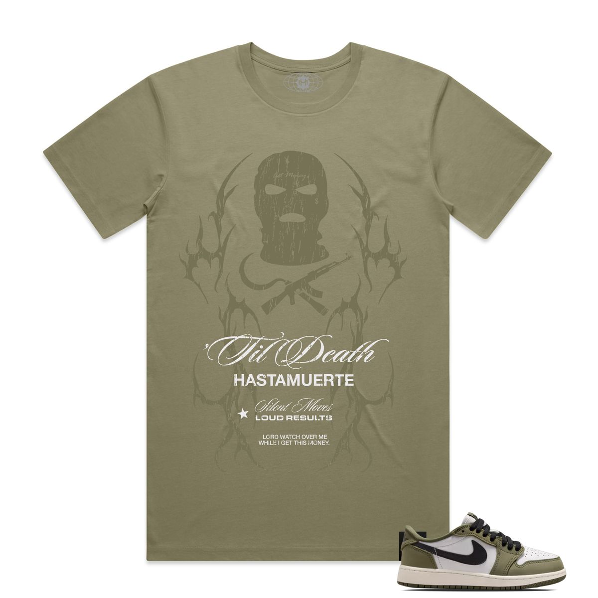 Hasta Muerte Ski mask Til Death Tee Eucalyptus