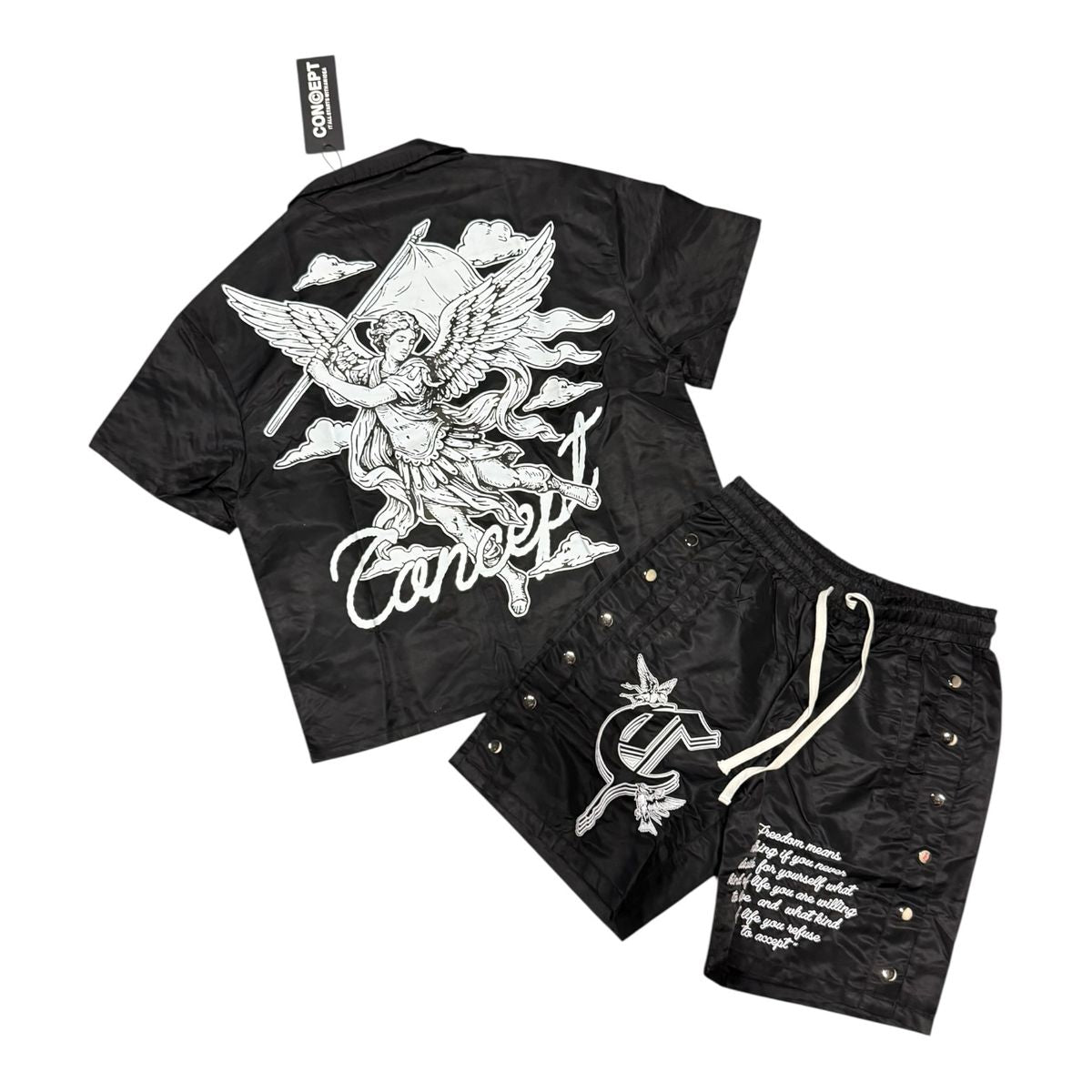 Concept Freedom Nylon Short Set Black