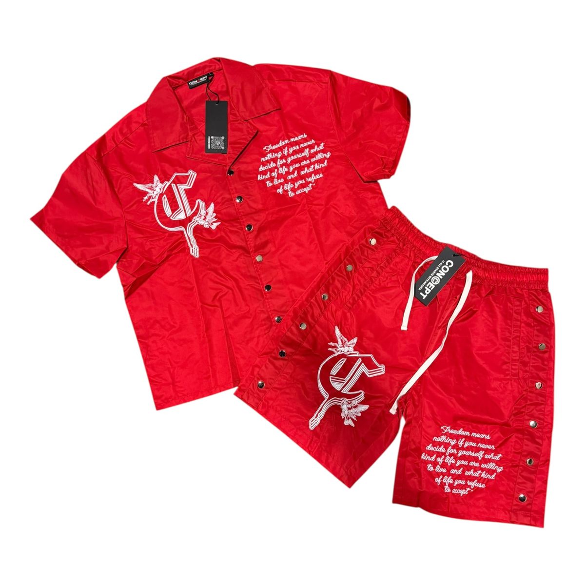 Concept Freedom Nylon Short Set Red