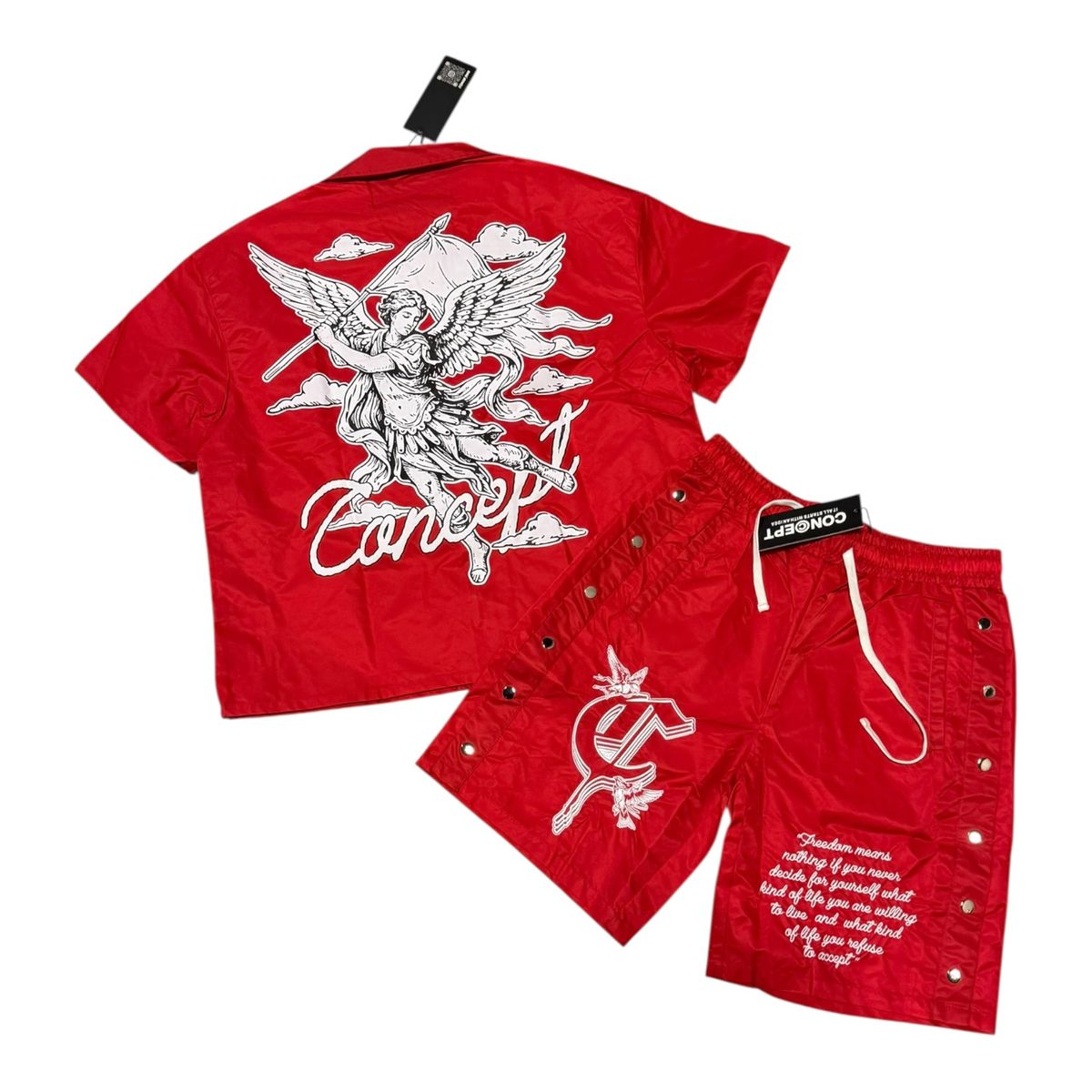 Concept Freedom Nylon Short Set Red