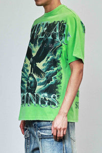 First Row Above All Things Ready To Asgent Tee Neon Green