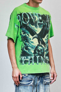 First Row Above All Things Ready To Asgent Tee Neon Green