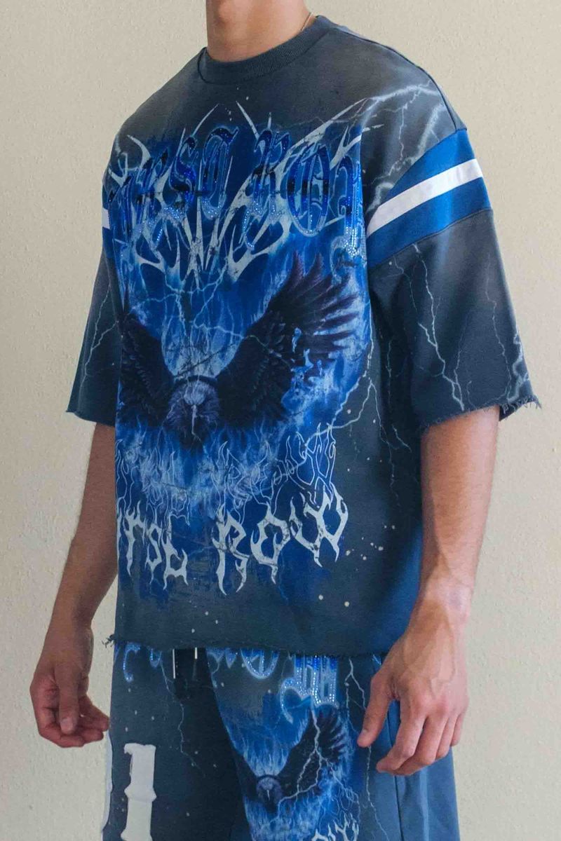 First Row Above All Things Wings Of Dominion Tee Dark Grey