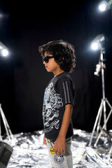 Elite denim Purpose kids Tee black