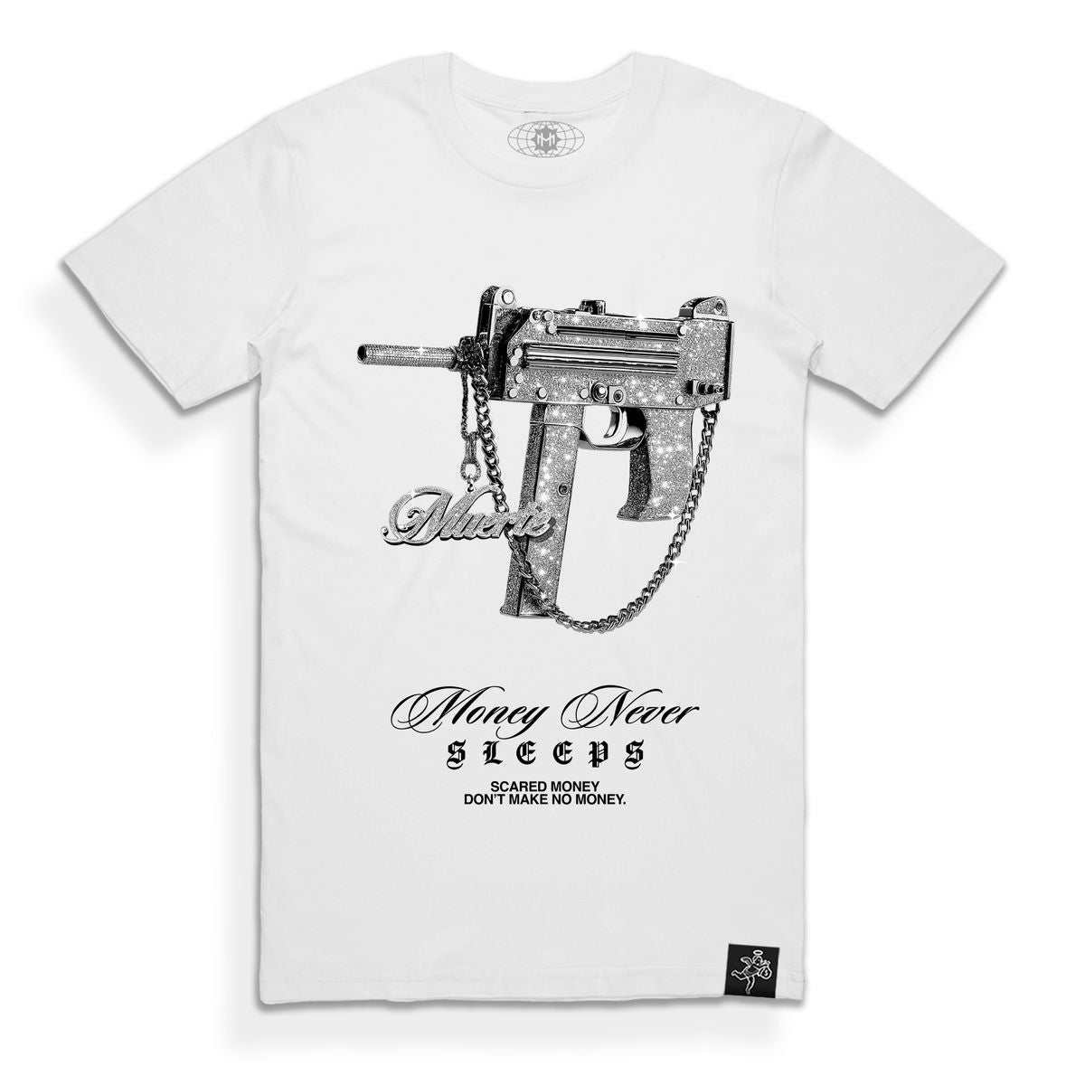 Hasta Muerte Lux Uzi Gems Tee White