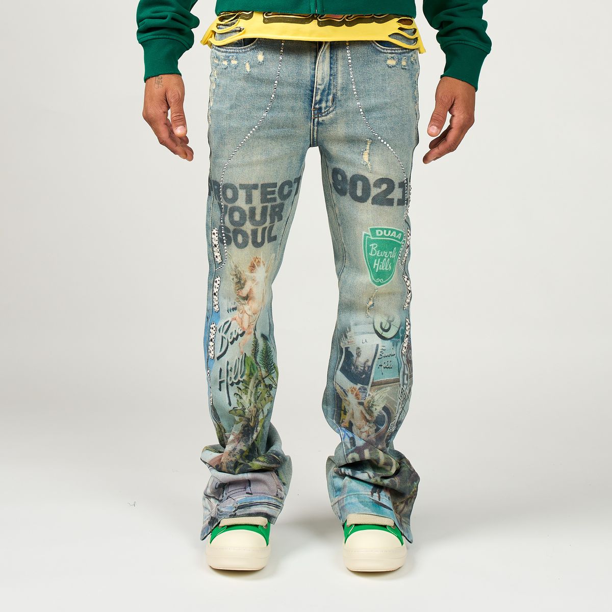 DUAA Beverly Hills Stacked Jeans Vintage Wash