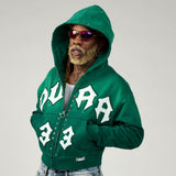 Duaa Master 33 Zip Up Hoodie Green