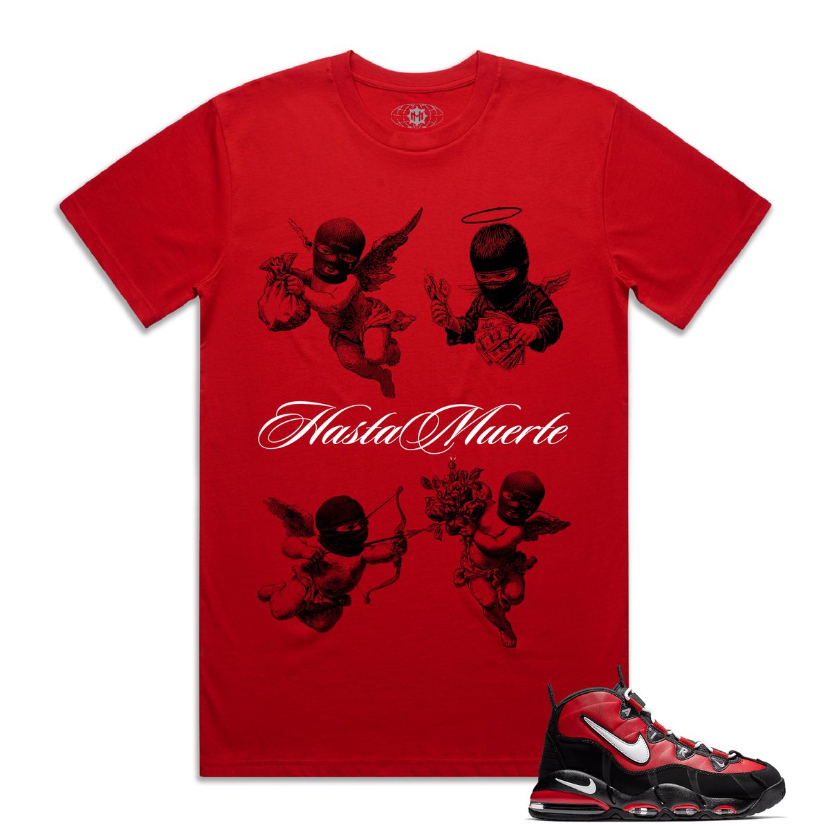 Hasta Muerte Cherubs Gather Tee Red
