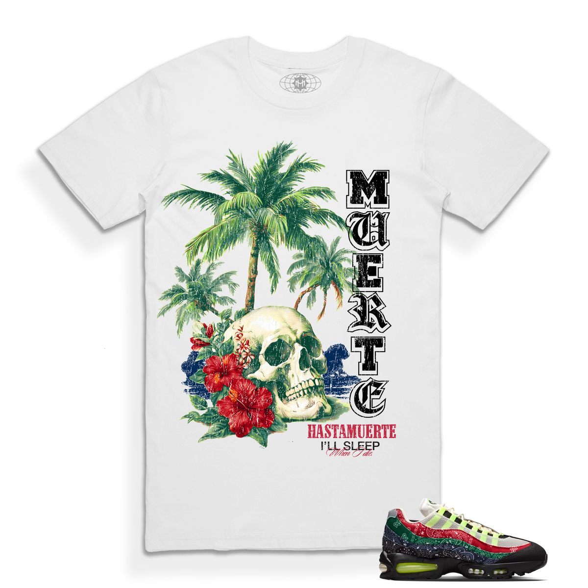 Hasta Muerte HM Skull Island Tee white
