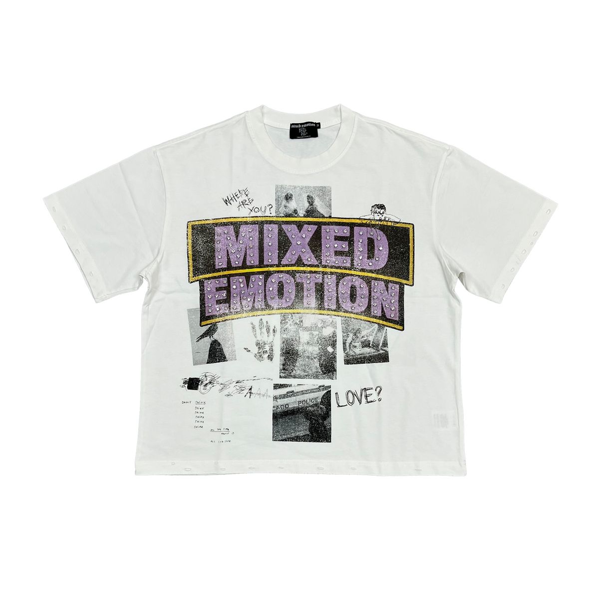 Mixed Emotion Lost Identity Tee White