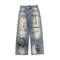 Mixed Emotion “Canvas” Denim Blue