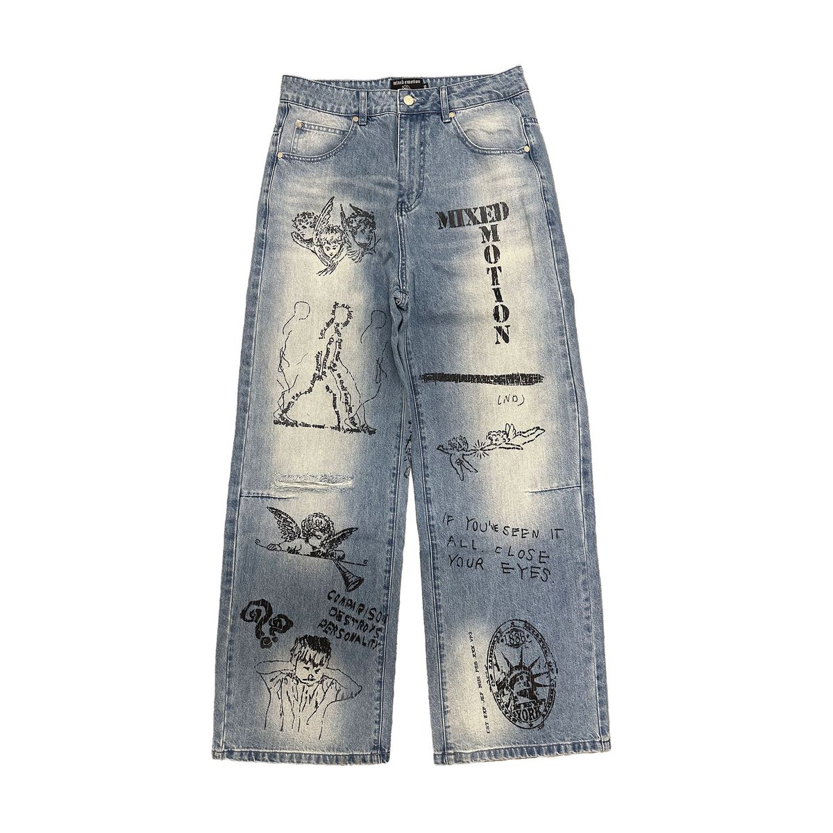 Mixed Emotion “Canvas” Denim Blue