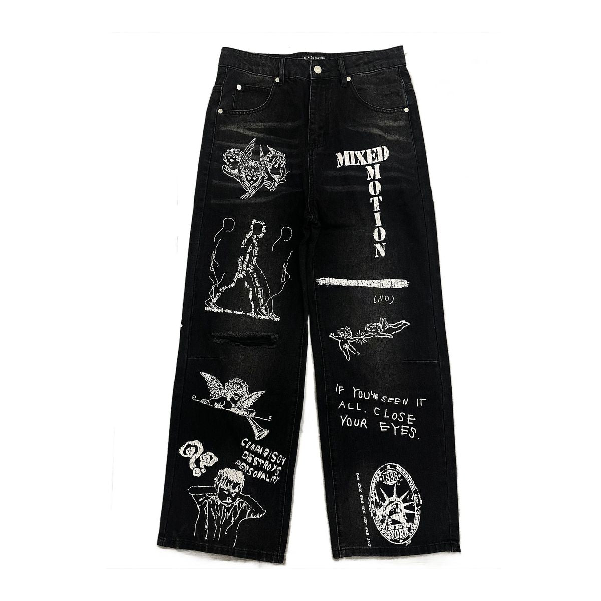 Mixed Emotion “Canvas” Denim Black