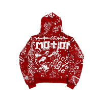 Mixed Emotion 'Graffiti' Hoodie Red