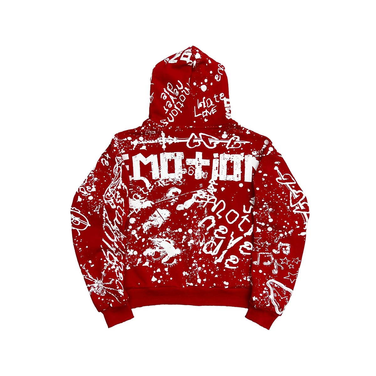 Mixed Emotion 'Graffiti' Hoodie Red