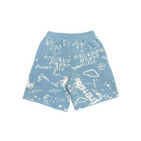 Mixed Emotion 'Graffiti' Shorts Blue