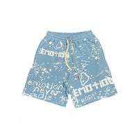 Mixed Emotion 'Graffiti' Shorts Blue