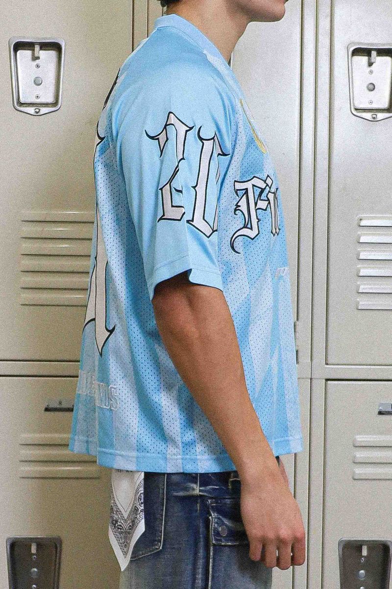 First Row Elite Field Short Sleeve Sports Jersey Sky Blue