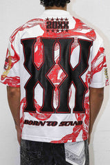 First Row Chaos State Short Sleeve Sports Jersey Red