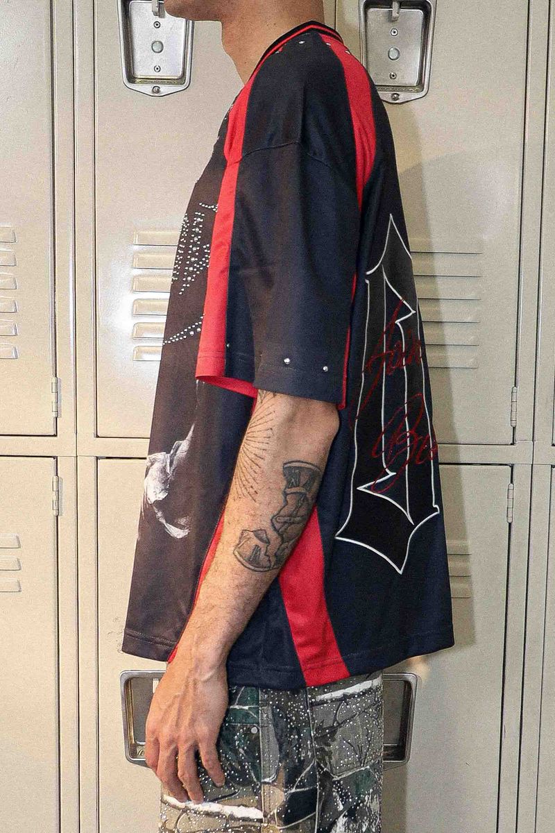 First Row Sacred Reach Shorts Sleeve Sports Jersey black