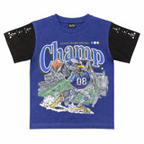 Elite Denim Kids Champ Embellished Tee Blue