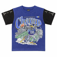 Elite Denim Kids Champ Embellished Tee Blue