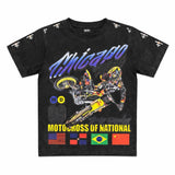 Elite Denim Kids Motocross Premium Embellished Tee Black