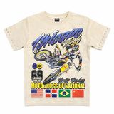 Elite Denim Kids Motocross Premium Embellished Tee beige