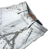 Elite Denim Kids Flint Embellished Denim Shorts Grey
