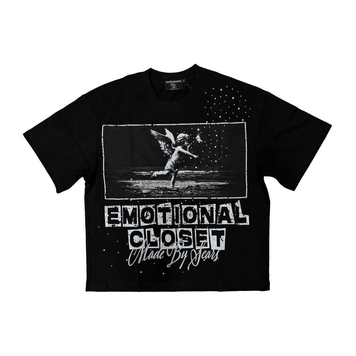 Mixed Emotion “scar” Tee Black