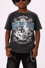 Elite denim Purpose kids Tee black