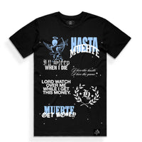 Hasta Muerte Rhinestone Heavenly Gains Tee Black