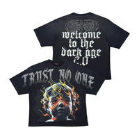 Rare Peace Trust No One Rhinestone Tee Black