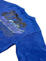 Elite Denim Kids Motocross Premium Embellished Tee Blue