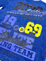 Elite Denim Kids Motocross Premium Embellished Tee Blue