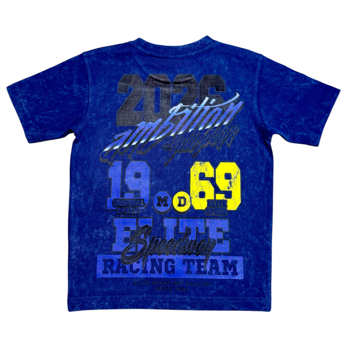 Elite Denim Kids Motocross Premium Embellished Tee Blue