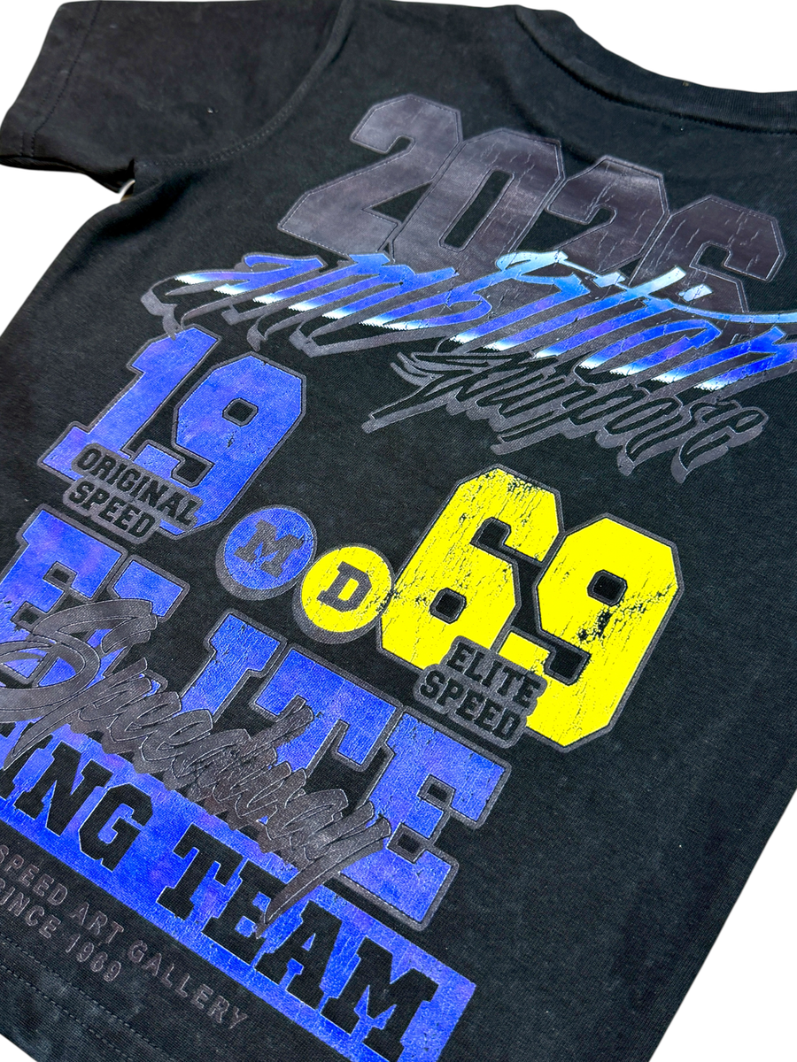Elite Denim Kids Motocross Premium Embellished Tee Black
