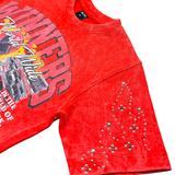 Elite Denim Kids Winners Embellished Tee Red