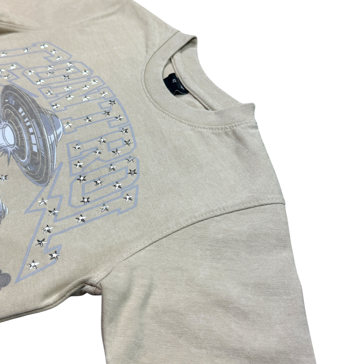 Elite Denim Kids Control Embellished Tee Sand Wash
