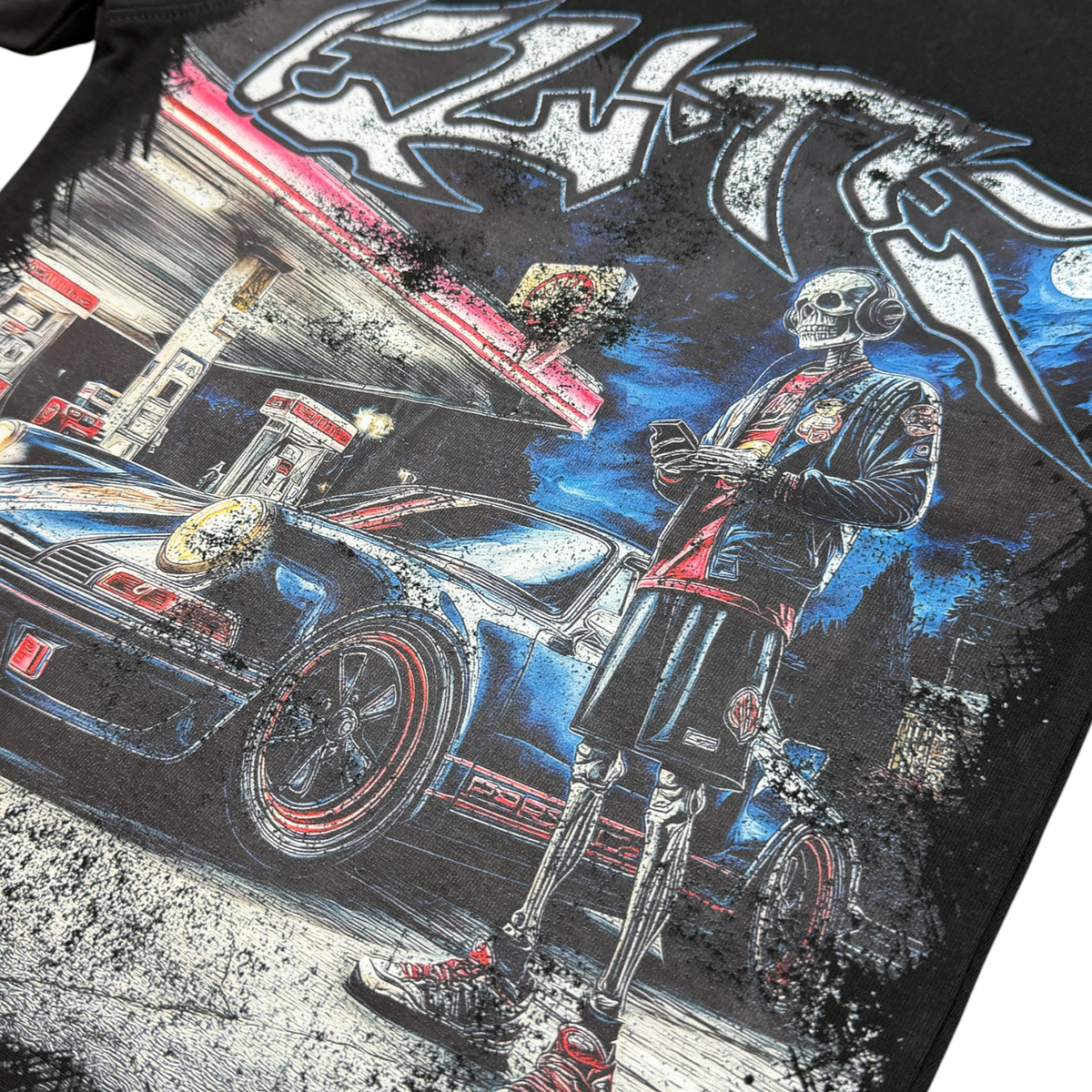 Elite Denim Kids Night Embellished Tee Black