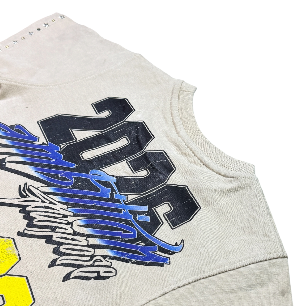 Elite Denim Kids Motocross Premium Embellished Tee beige