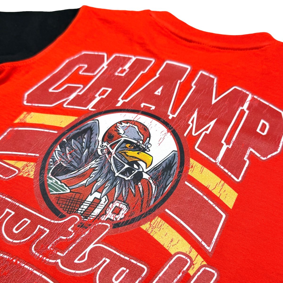 Elite Denim Kids Champ Premium Embellished Tee Orange