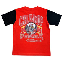 Elite Denim Kids Champ Premium Embellished Tee Orange