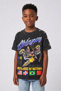 Elite Denim Kids Motocross Premium Embellished Tee Black